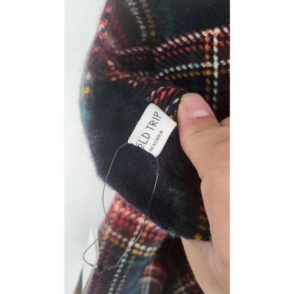 Plaid Check Mini Skirt Poly Wool Blend by 3.3 Field Trip Measures as XS New NWT - Picture 7 of 9